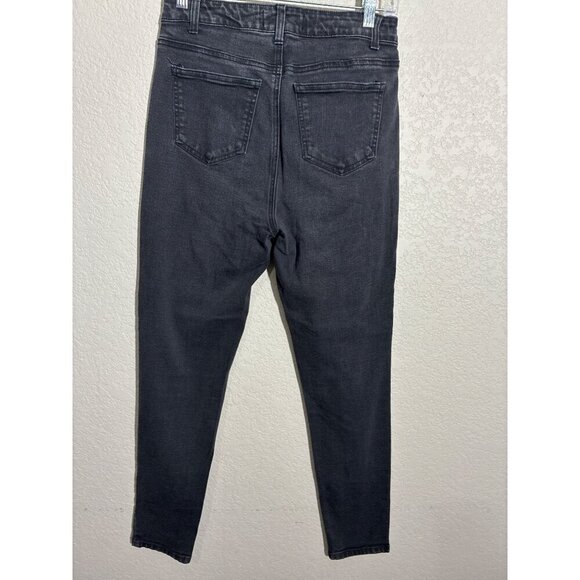 Enjean Jeans Size 9 Black Denim High-Waisted Skinny - Picture 3 of 8